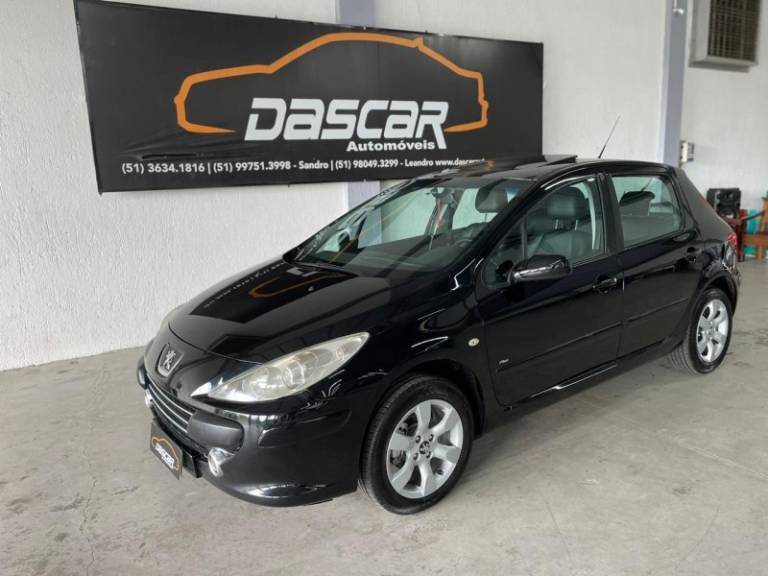PEUGEOT - 307 - 2008/2009 - Preta - R$ 25.900,00