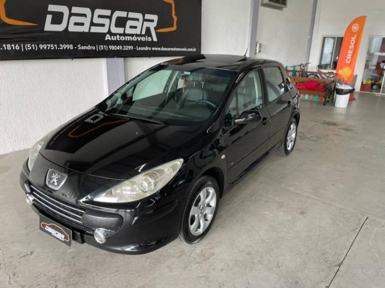 PEUGEOT - 307 - 2008/2009 - Preta - R$ 25.900,00