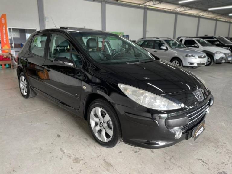 PEUGEOT - 307 - 2008/2009 - Preta - R$ 25.900,00